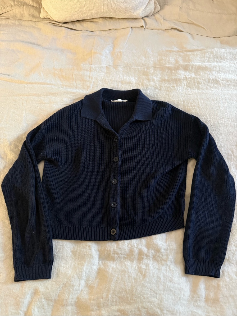 Velvet by Graham and Spencer Knit Sweater Navy Size Medium